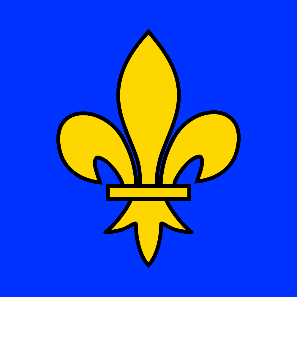 azure a fleur-de-lys Or